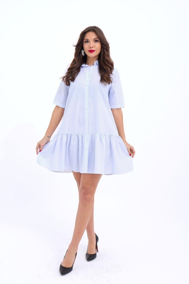 Dress - Miami Striped - Fame - Globality Store - Women Clothes Wholesale Turkey