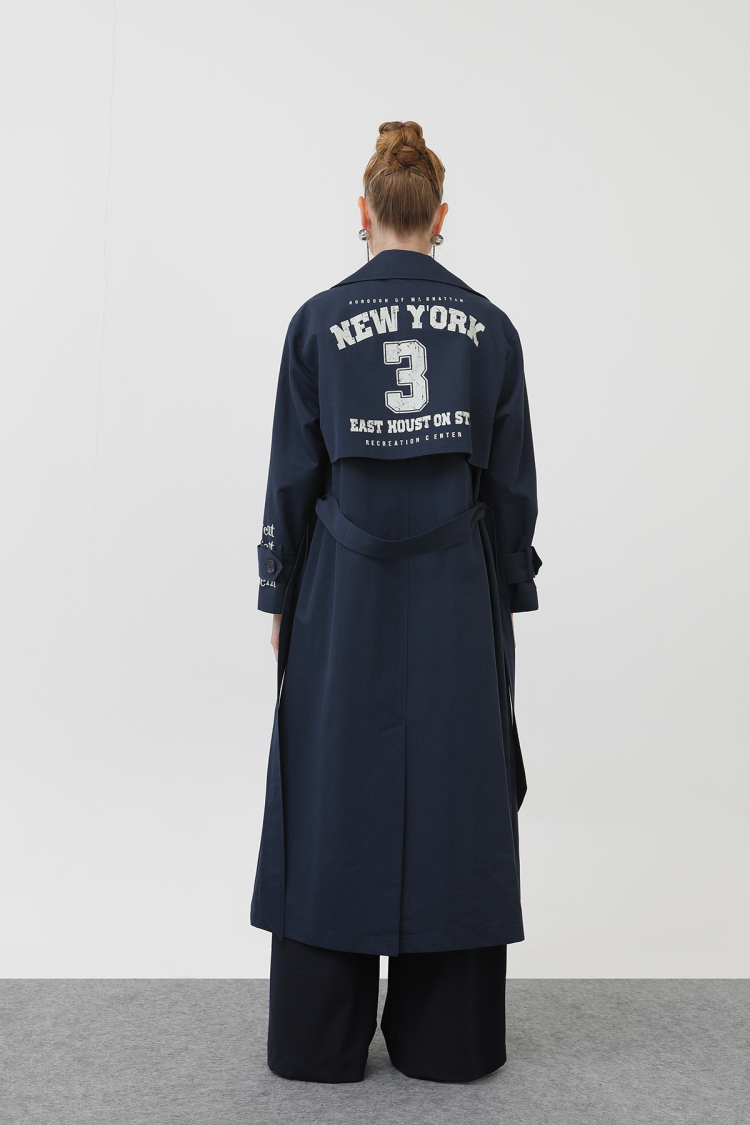 Women's Printed Trench