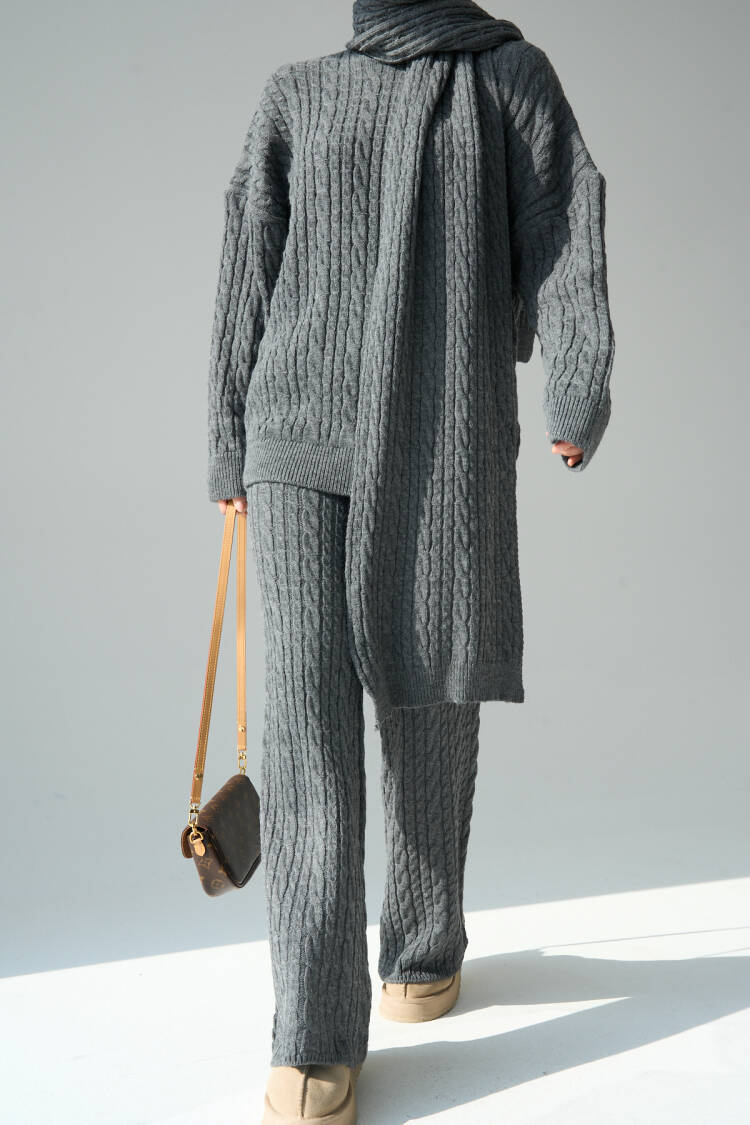 Hair Weave Trousers Tunic Set