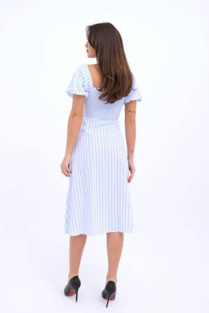 Striped Dress - Fame - Globality Store - Women Clothes Wholesale Turkey
