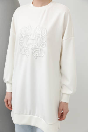Women's Front Glued Stone Detailed Tunic - Puane - Globality Store - Women Clothes Wholesale Turkey