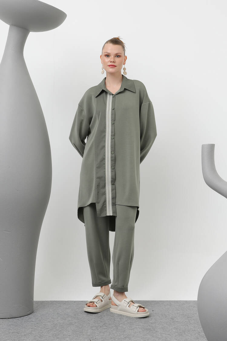 Women's Garnished Ribbon Detail Suit - Puane - Globality Store - Women Clothes Wholesale Turkey