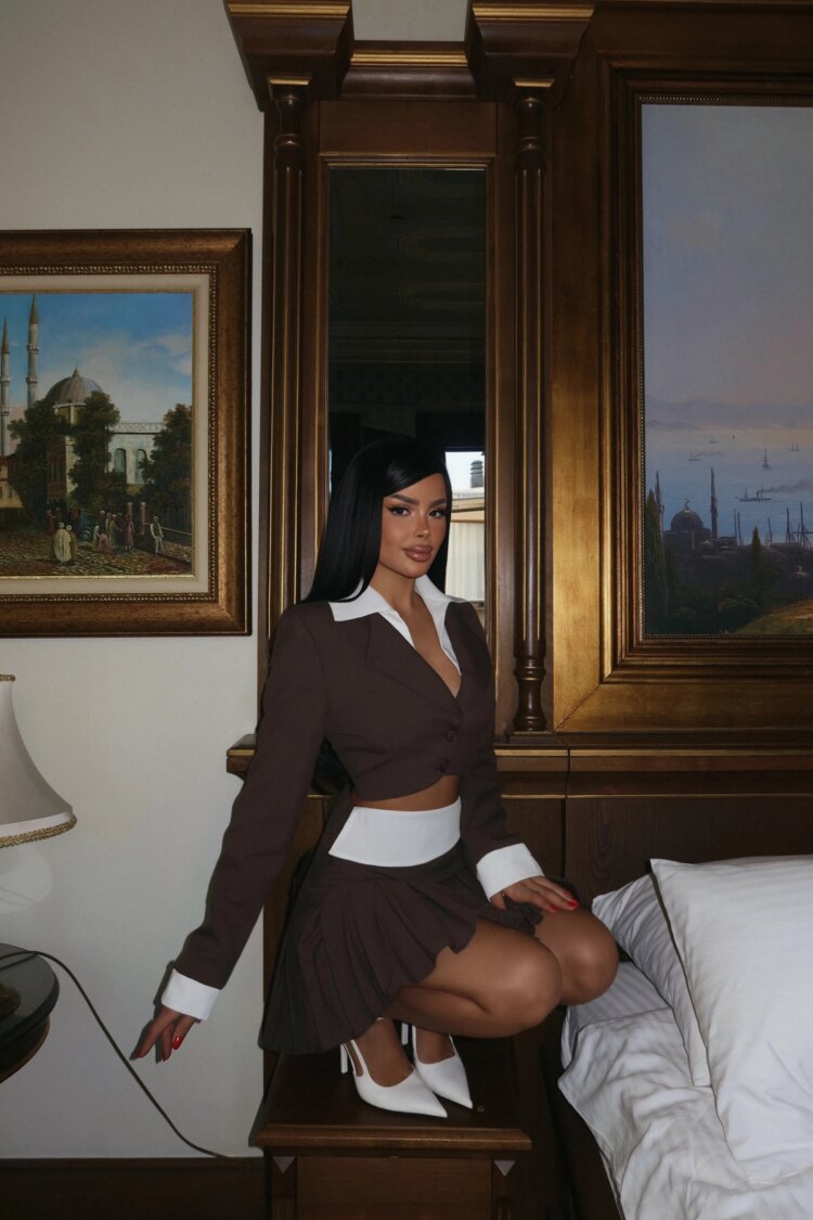 Pleated Skirt Set
