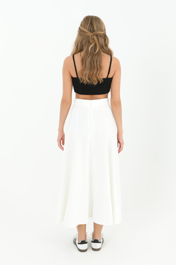 Women's Zipper Flared Skirt