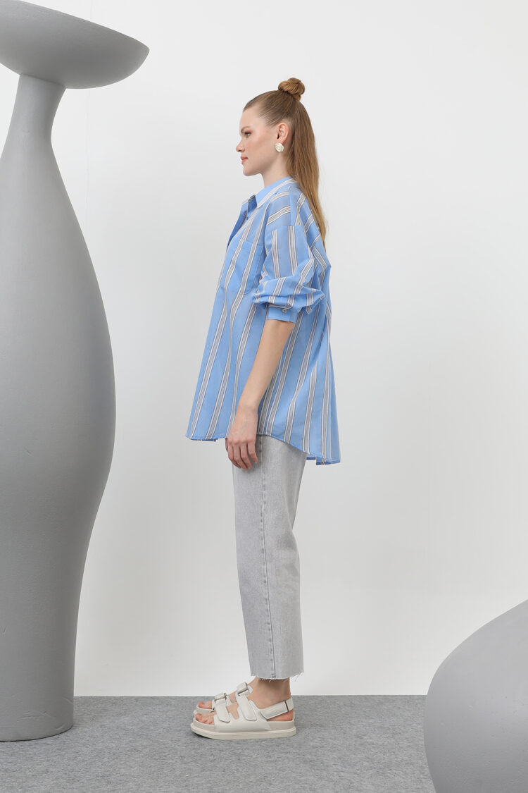 Women's Striped Pocket Shirt