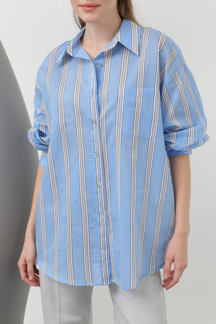 Women's Striped Pocket Shirt