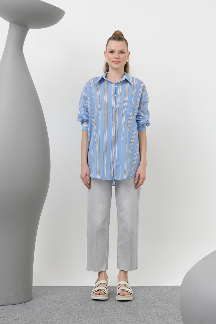 Women's Striped Pocket Shirt