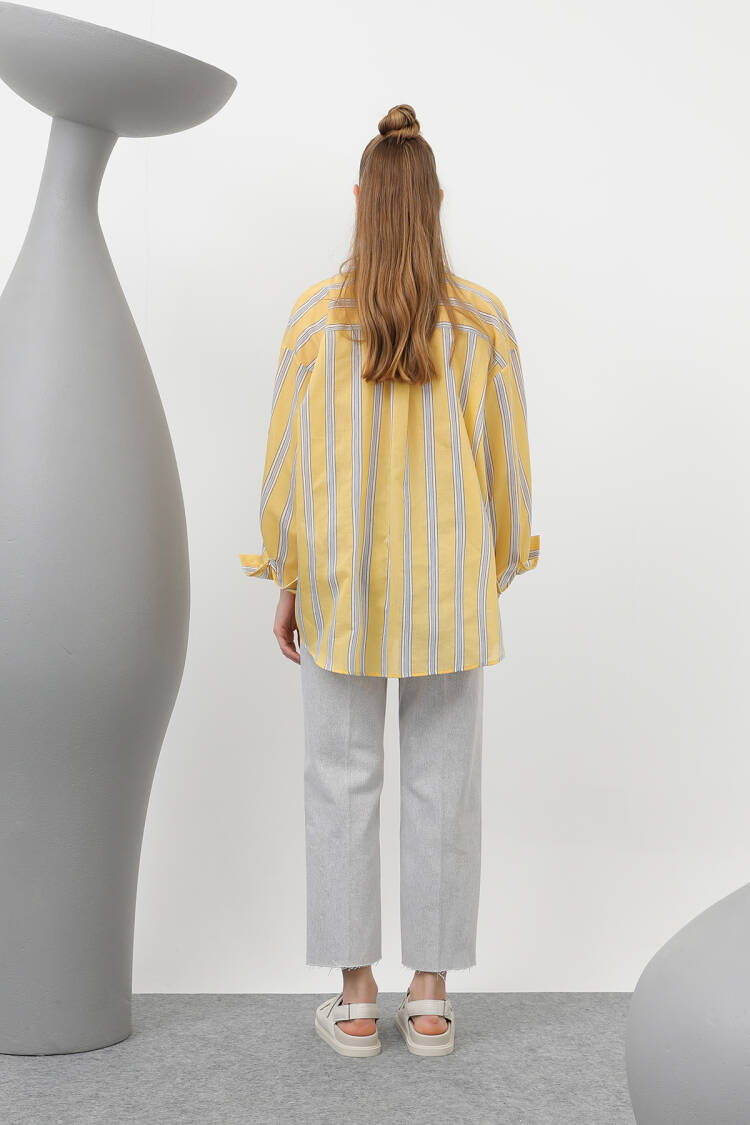 Women's Striped Pocket Shirt