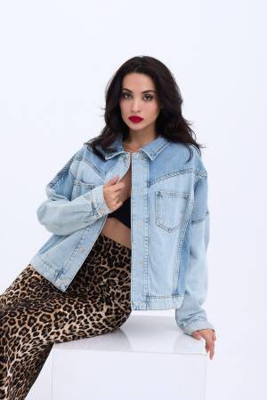 Denim Jacket - Blue - Fame - Globality Store - Women Clothes Wholesale Turkey