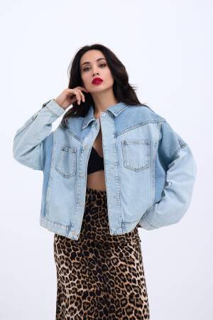 Denim Jacket - Blue - Fame - Globality Store - Women Clothes Wholesale Turkey