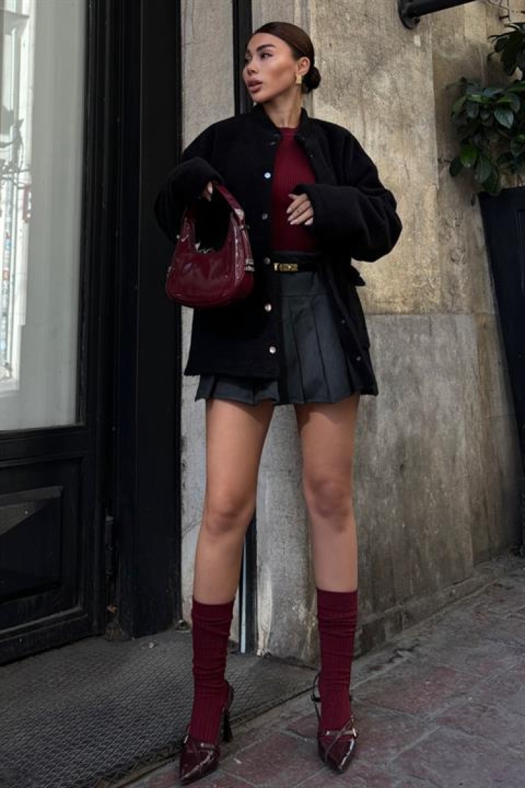 Lined Wool Fur Jacket