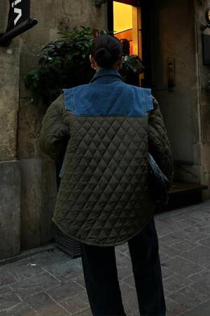 Quilted Jacket With Garnish - Sobe Istanbul - Globality Store - Women Clothes Wholesale Turkey