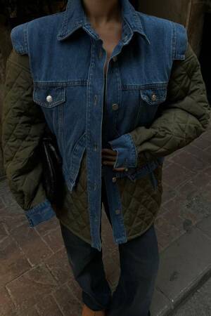 Quilted Jacket With Garnish - Sobe Istanbul - Globality Store - Women Clothes Wholesale Turkey