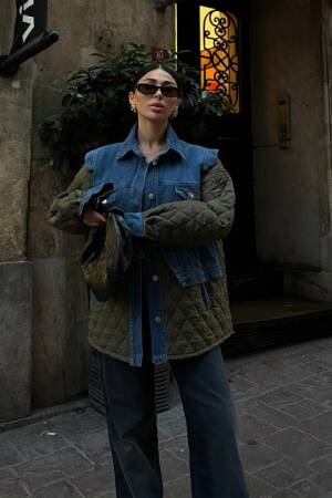 Quilted Jacket With Garnish - Sobe Istanbul - Globality Store - Women Clothes Wholesale Turkey