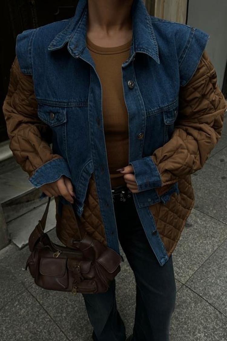 Quilted Jacket With Garnish
