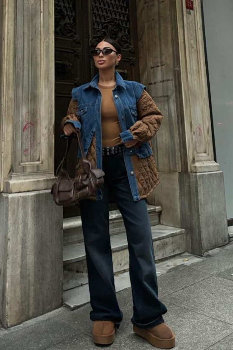 Quilted Jacket With Garnish
