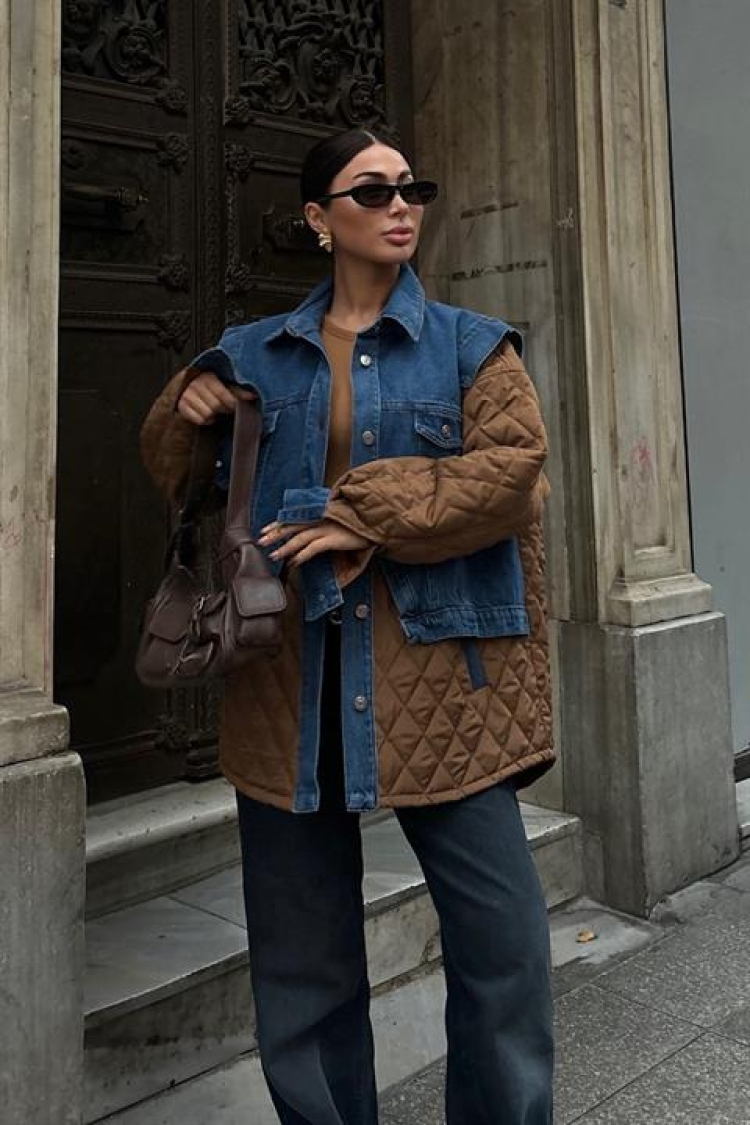 Quilted Jacket With Garnish