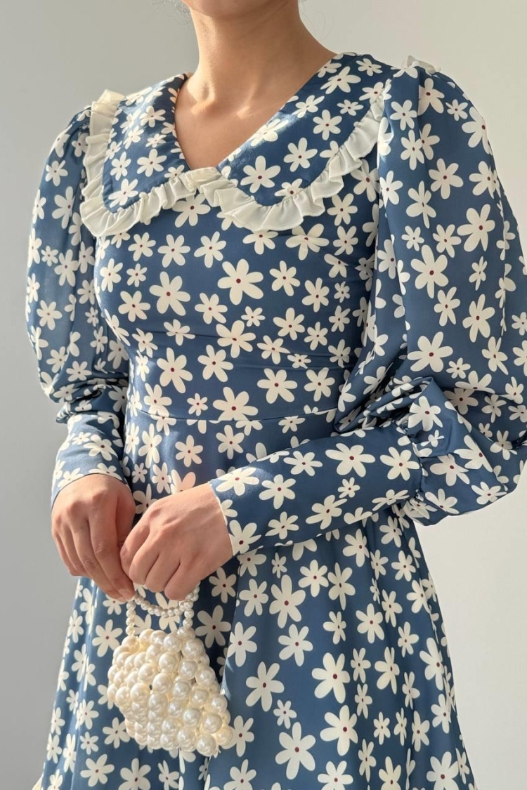 Baby Collar Dress - Multicolor