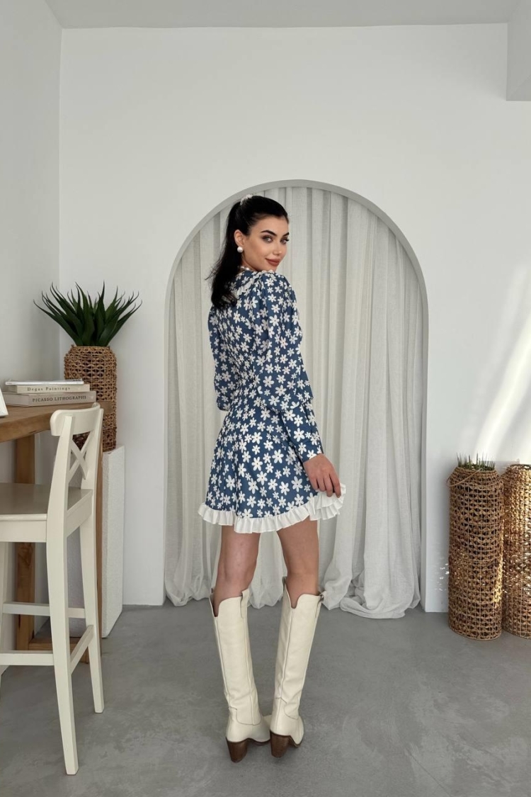 Baby Collar Dress - Multicolor