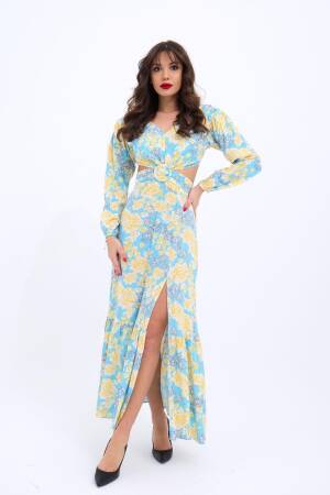 Dress - Multicolored - Fame - Globality Store - Women Clothes Wholesale Turkey