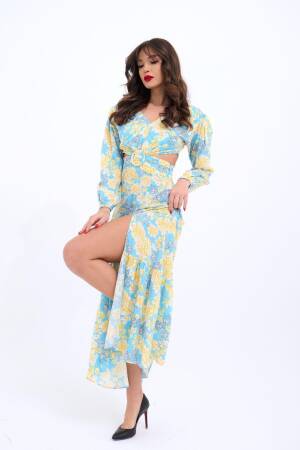 Dress - Multicolored - Fame - Globality Store - Women Clothes Wholesale Turkey