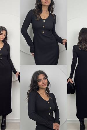 V Neck Knitted Dress - Miss Janell - Globality Store - Women Clothes Wholesale Turkey