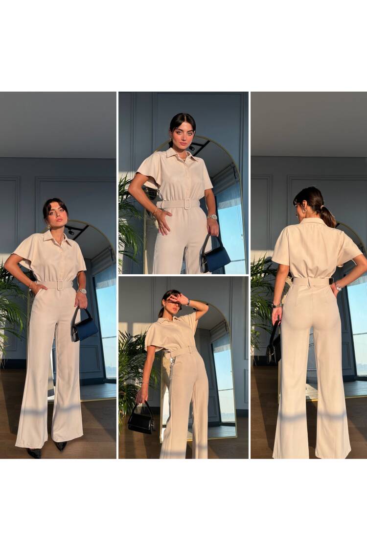 Low Shoulder Detail Jumpsuit