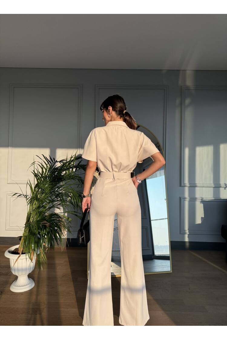 Low Shoulder Detail Jumpsuit