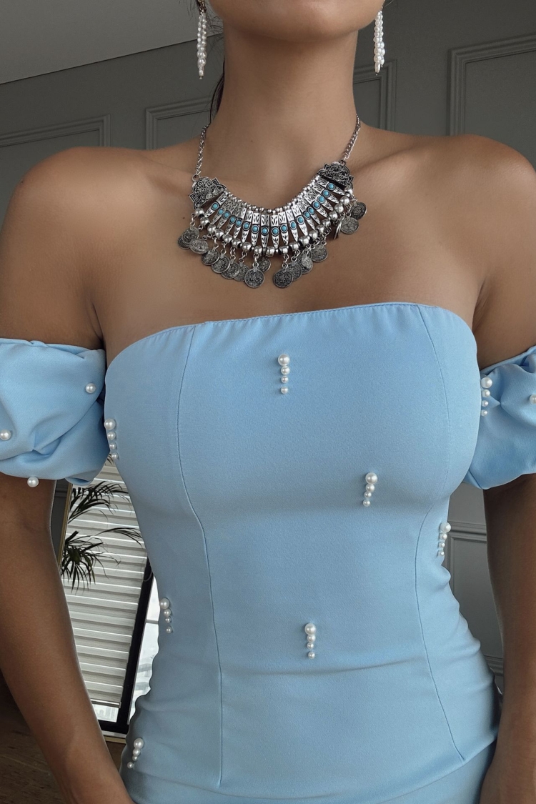 Pearl Detailed Dress