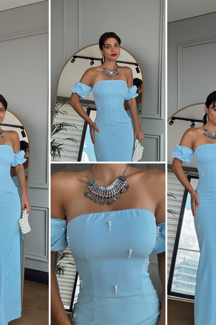 Pearl Detailed Dress