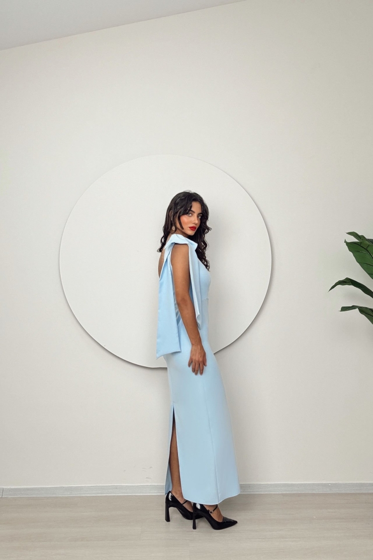 One Shoulder Bow Dress