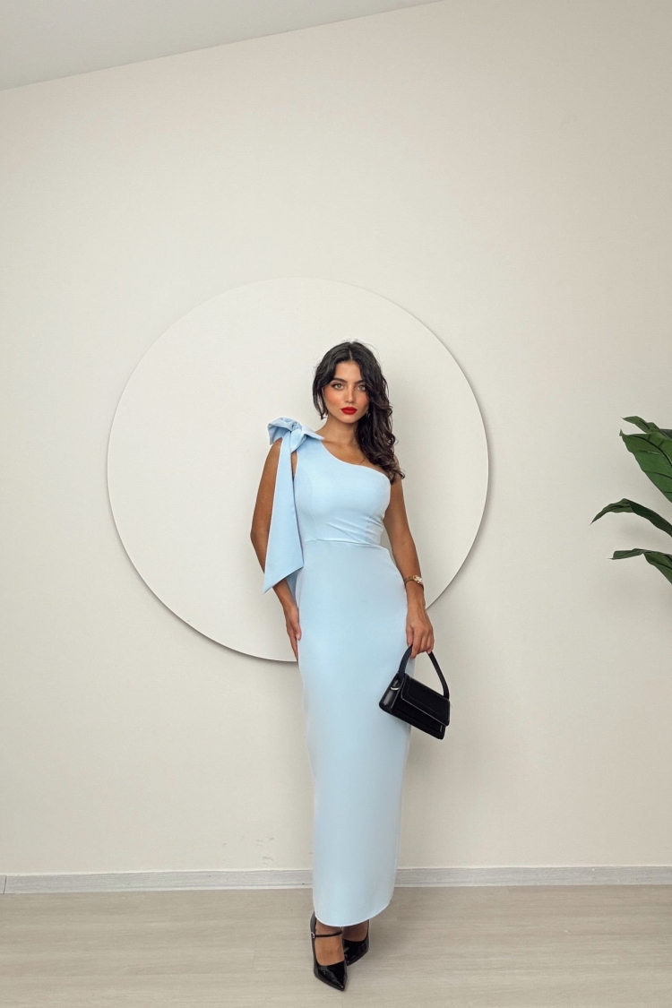 One Shoulder Bow Dress