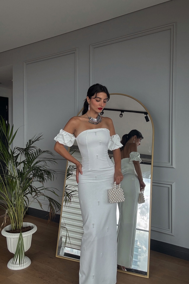 Pearl Detailed Dress