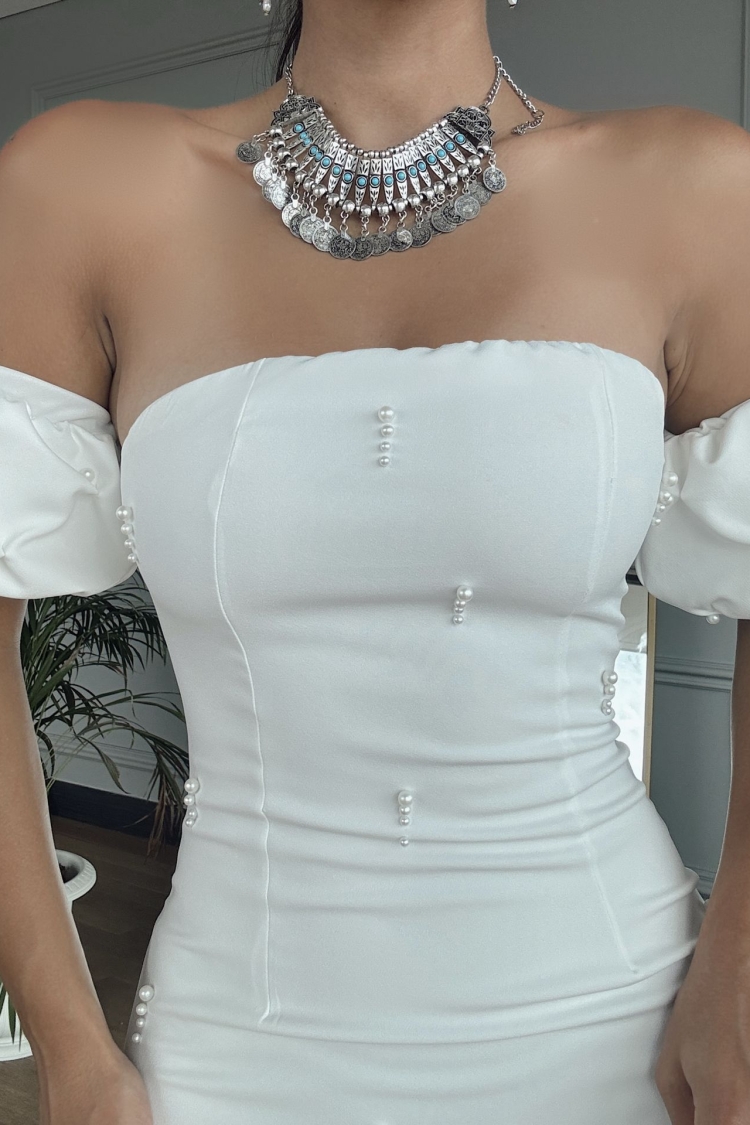 Pearl Detailed Dress