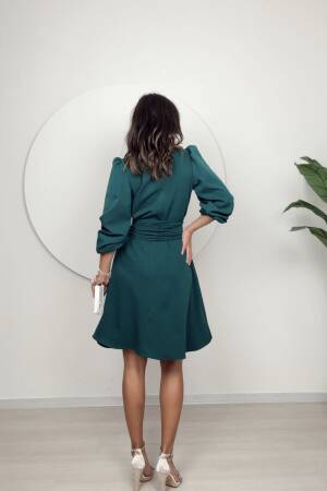 Shoulder Pile Belt Dress - Miss Janell - Globality Store - Women Clothes Wholesale Turkey