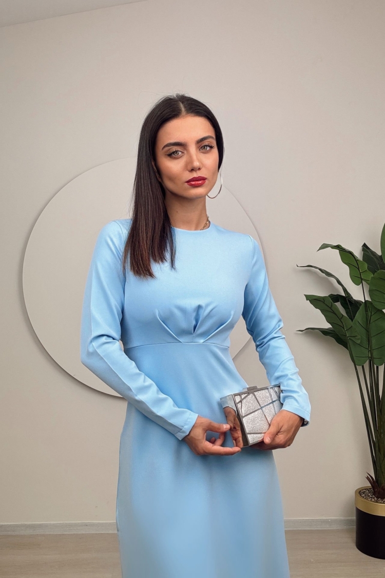Roba Pile Dress - Miss Janell - Globality Store - Women Clothes Wholesale Turkey