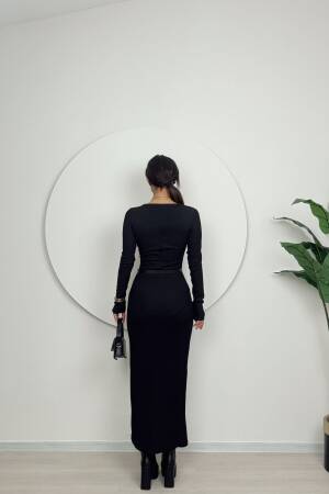 U Neck Knitted Dress - Miss Janell - Globality Store - Women Clothes Wholesale Turkey