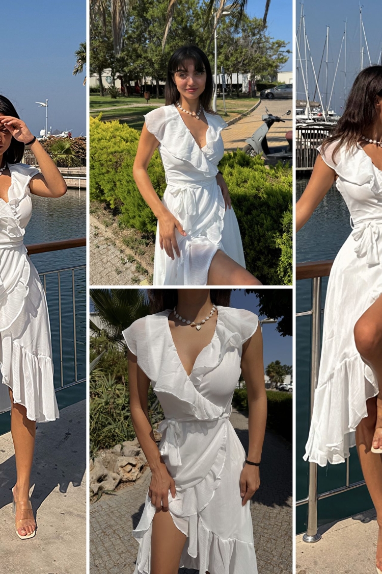 Tires Chiffon Dress