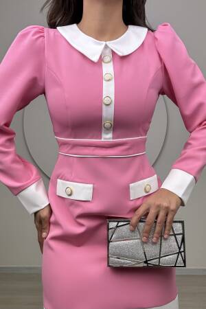 Short Tight Dress With Garter - Miss Janell - Globality Store - Women Clothes Wholesale Turkey