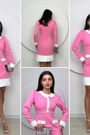 Short Tight Dress With Garter - Miss Janell - Globality Store - Women Clothes Wholesale Turkey
