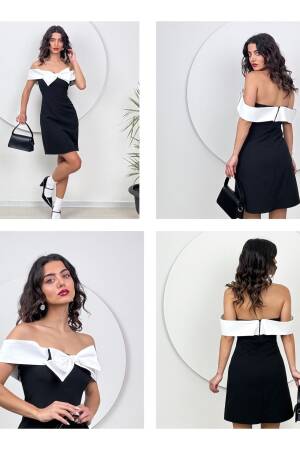 Strapless Dress With Bow - Miss Janell - Globality Store - Women Clothes Wholesale Turkey