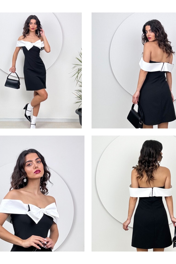 Strapless Dress With Bow