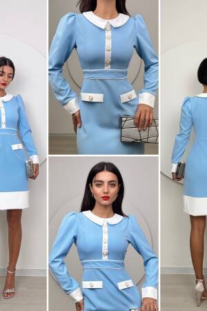 Short Tight Dress With Garter - Miss Janell - Globality Store - Women Clothes Wholesale Turkey
