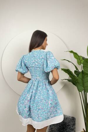 Collar Detail Crepe Mini Dress - Miss Janell - Globality Store - Women Clothes Wholesale Turkey