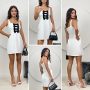 Thick Strap Pleated Dress - Miss Janell - Globality Store - Women Clothes Wholesale Turkey