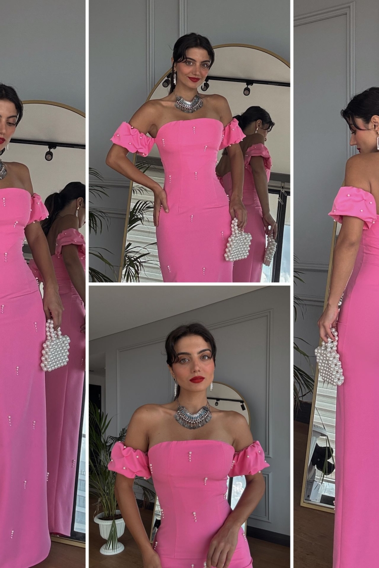 Prevents Pearl Detail Design Dress