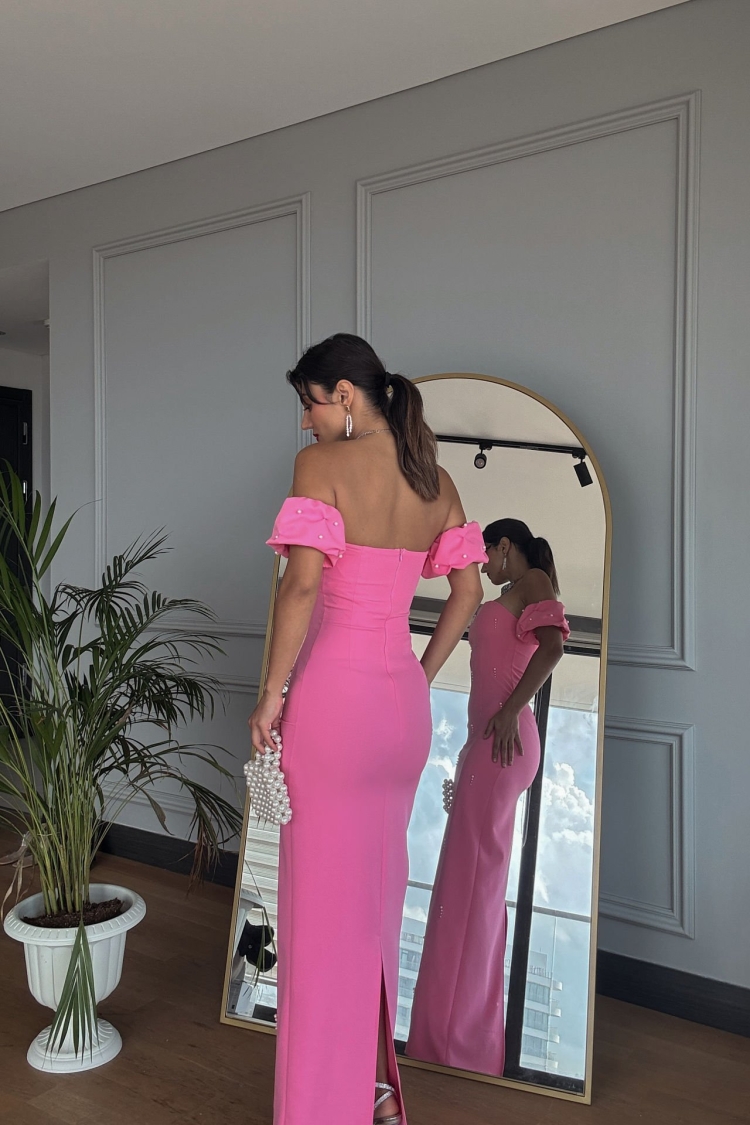 Prevents Pearl Detail Design Dress