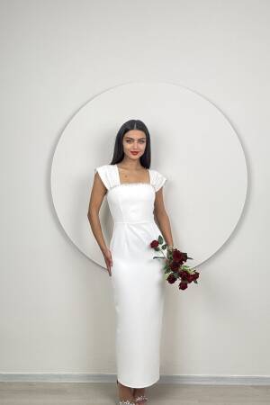 Chest Part Handmade Detailed Dress - Brand: Miss Janell - Women's Clothing Wholesale - Globality Store