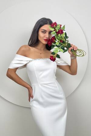 Chest Part Handmade Detailed Dress - Brand: Miss Janell - Women's Clothing Wholesale - Globality Store