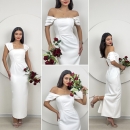 Chest Part Handmade Detailed Dress - Brand: Miss Janell - Women's Clothing Wholesale - Globality Store